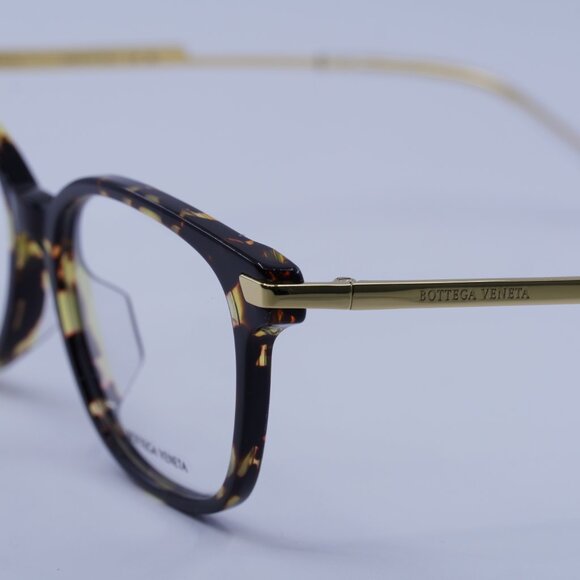 Bottega Veneta BV1074OA 002 Eyeglasses Havana/Gold 53mm Square Frame - Picture 5 of 11